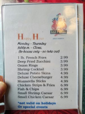 Menu photo 8 Billy's Aberdeen, WA