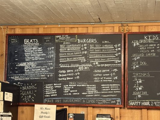 Menu photo 2 Brady's Brats & Burgers Sandy, OR Menu photo 2 Brady's Brats & Burgers Sandy, OR