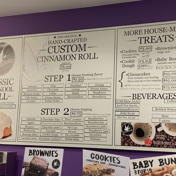 Cinnaholic - menu - Desserts Near Me - Seattle, Washington Cinnaholic - menu - Desserts Near Me - Seattle, Washington