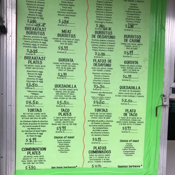 Tacaso El Amigo - Menu - Mexican Near Me - Austin, Texas