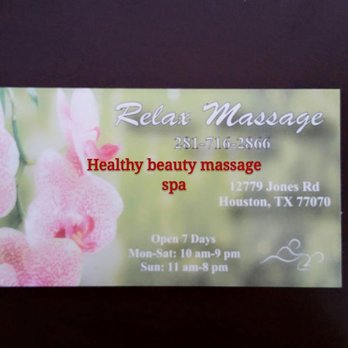 Relax Massage - 12779 Jones road Houston TX 77070 (281-716-2866) - Massage Near Me - Houston, Texas Relax Massage - 12779 Jones road Houston TX 77070 (281-716-2866) - Massage Near Me - Houston, Texas