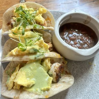 A'Bouzy - Blackened Shrimp Tacos w/o pico - Champagne Bars Near Me - Houston, Texas A'Bouzy - Blackened Shrimp Tacos w/o pico - Champagne Bars Near Me - Houston, Texas