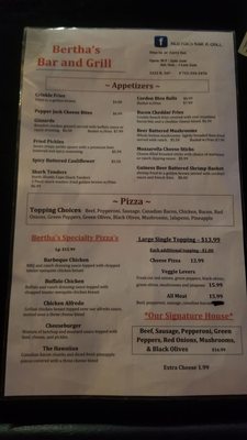 Menu photo 3 Bertha's Bar and Grill Council Bluffs, IA