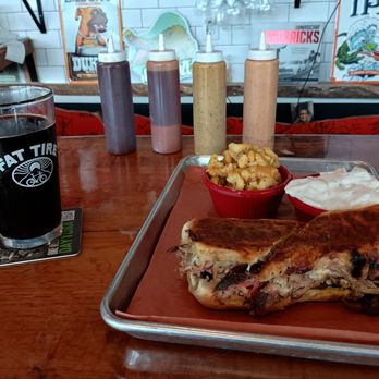 Pumphouse BBQ - Cuban sandwich, NY potato salad, Mac n cheese, and maple warlock imperial pumpkin stout - Barbeque Near Me - Ormond Beach, Florida Pumphouse BBQ - Cuban sandwich, NY potato salad, Mac n cheese, and maple warlock imperial pumpkin stout - Barbeque Near Me - Ormond Beach, Florida