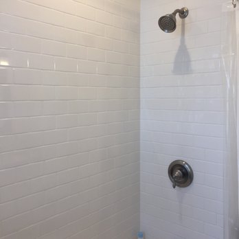 Tub To Ceiling White Subway Tile Installed By Mh Looks Amazing