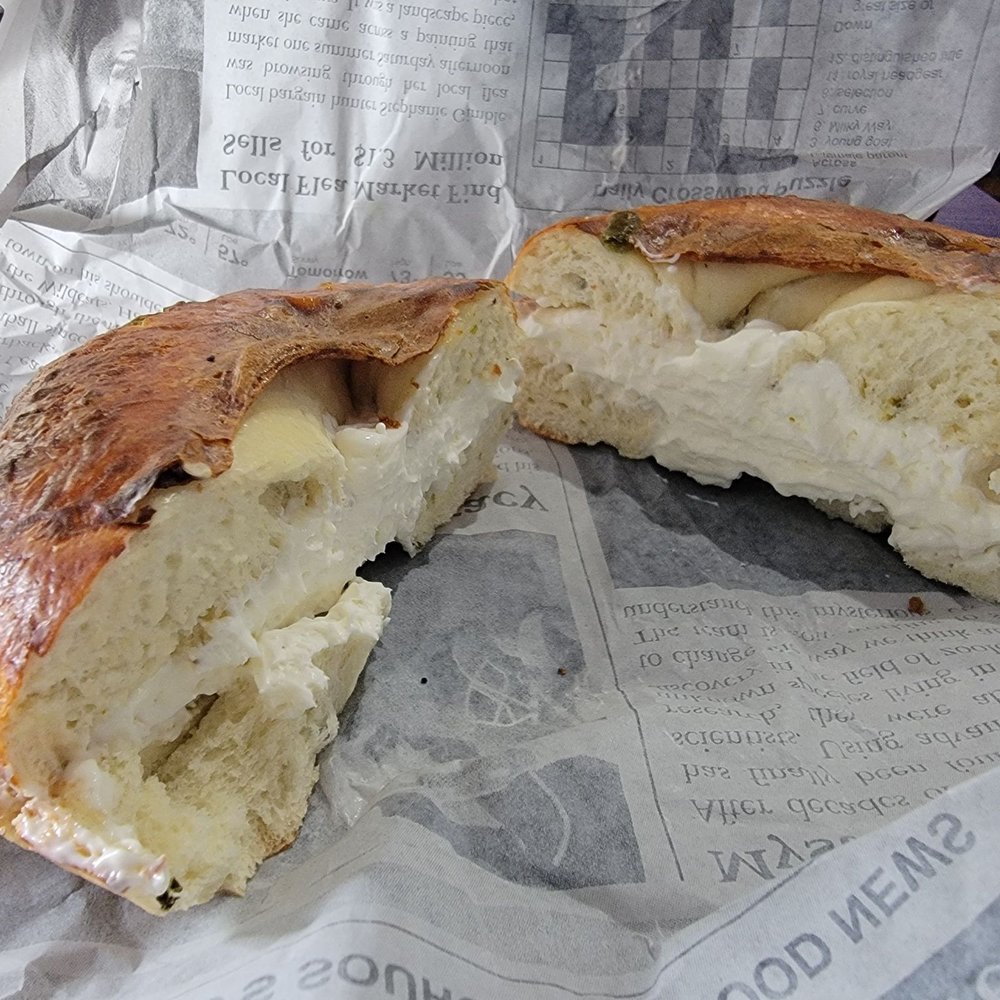 Bagel Exchange - Jalapeño and cheese with cream cheese - Coffee & Tea Near Me - Alhambra, California Bagel Exchange - Jalapeño and cheese with cream cheese - Coffee & Tea Near Me - Alhambra, California