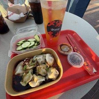 Drome - Dumplings, cucumber salad, pineapple boba tea with coconut rum. - Bubble Tea Near Me - Santa Rosa Beach, Florida Drome - Dumplings, cucumber salad, pineapple boba tea with coconut rum. - Bubble Tea Near Me - Santa Rosa Beach, Florida