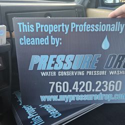 Hudson Printing - One example of how Hudson Printing has helped me grow my business.  Pressure washing near me, by PressureDropWashing@gmail.com