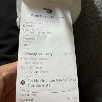 Thai Tasty - Receipt with my name - Thai Near Me - Panorama City, California Thai Tasty - Receipt with my name - Thai Near Me - Panorama City, California
