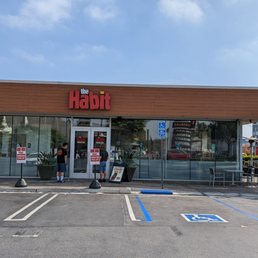Exterior outside entrance of Habit Burger & Grill - Costa Mesa, California Exterior outside entrance of Habit Burger & Grill - Costa Mesa, California