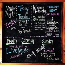 The Whiskey Bar - Something going on every day of the week!
