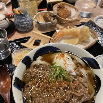 Zaru - Nikutama udon with tempura add-on - Japanese Near Me - Orlando, Florida Zaru - Nikutama udon with tempura add-on - Japanese Near Me - Orlando, Florida