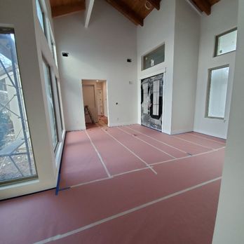 Martin's Painting - Covered all wood floor before painting. Dorado Hills - Painters Near Me - Roseville, California Martin's Painting - Covered all wood floor before painting. Dorado Hills - Painters Near Me - Roseville, California