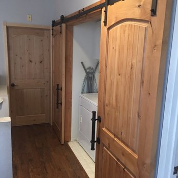 Duhon Custom Gates and Woodworking - Finished completed work. He was able to custom match the wood and the shape of the other doors. - Carpenters Near Me Duhon Custom Gates and Woodworking - Finished completed work. He was able to custom match the wood and the shape of the other doors. - Carpenters Near Me