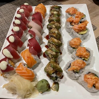 TAKA - Tuna Kimono, rainbow, eel dragon and spicy salmon - Japanese Near Me - Asbury Park, New Jersey