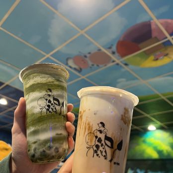 BB Tea - A18. Matcha Milk Tea, Brown Sugar Milk Tea+Salted cheese - Bubble Tea Near Me - San Francisco, California BB Tea - A18. Matcha Milk Tea, Brown Sugar Milk Tea+Salted cheese - Bubble Tea Near Me - San Francisco, California