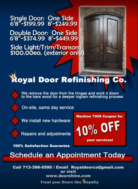 Royal Door Refinishing - Garage Door Contractor in Houston, TX