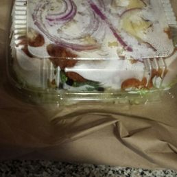 Yummy crispy chicken garden salad
