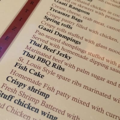 Menu photo 3 Gaati Thai Kitchen Henderson, NV