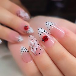 Cute, playful, and full of charm  Loving this delicate polka-dot