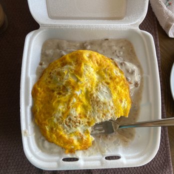 Red Apple Pancake House - an omelet in a styrofoam container - Breakfast & Brunch Near Me - Carol Stream, Illinois Red Apple Pancake House - an omelet in a styrofoam container - Breakfast & Brunch Near Me - Carol Stream, Illinois