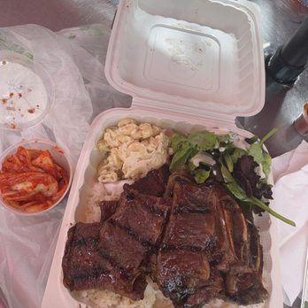 K Street Food - Kalbi short ribs plate - Korean Near Me - Honolulu, Hawaii