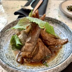 Umami Ramen - Aubergine Agebitashi