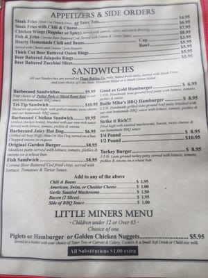 Menu photo 8 Bodie Mike's Barbeque Lee Vining, CA Menu photo 8 Bodie Mike's Barbeque Lee Vining, CA