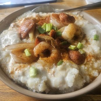 Angel’s Diner - Shrimp and grits with sausage - Breakfast & Brunch Near Me - Eastover, South Carolina Angel’s Diner - Shrimp and grits with sausage - Breakfast & Brunch Near Me - Eastover, South Carolina