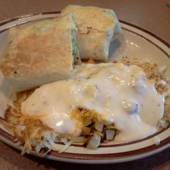 Denny's - Bacon Avocado Burrito & Everything Hash Browns - Diners Near Me - Northridge, California Denny's - Bacon Avocado Burrito & Everything Hash Browns - Diners Near Me - Northridge, California