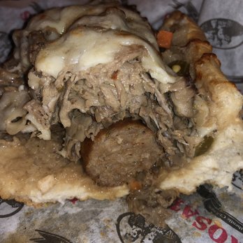 Rosati's Pizza - I took one bite of the combo & was stuffed. This tastes so good! Truly a Chicago classic - Pizza Near Me - Estero, Florida