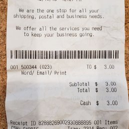 CHARGE FOR PRINTING A SHIPPING LABEL CHARGE FOR PRINTING A SHIPPING LABEL