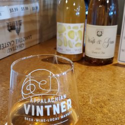 Appalachian Vintner - Wine and beers available by the glass