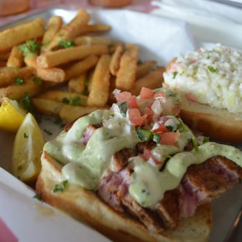 Doc's Seafood & Steaks - Blackened Yellow Fish Tuna Sandwich - Seafood Near Me - Corpus Christi, Texas Doc's Seafood & Steaks - Blackened Yellow Fish Tuna Sandwich - Seafood Near Me - Corpus Christi, Texas