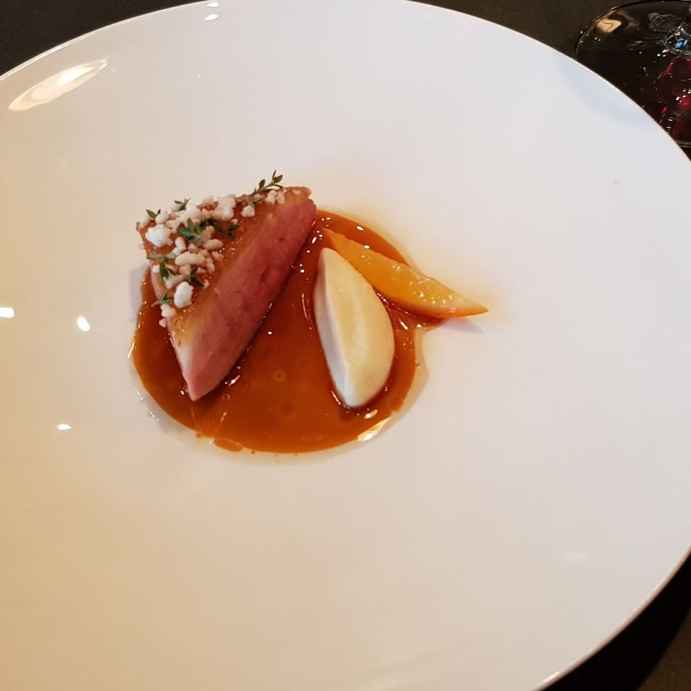 Atera - Aged duckling, puréed celeriac, citrus. M2. 2021 02 13. - New American Near Me - New York, New York Atera - Aged duckling, puréed celeriac, citrus. M2. 2021 02 13. - New American Near Me - New York, New York