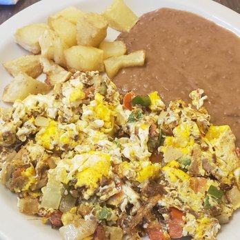 Josefinas cafe - Machacado con nuevo, papas y frijoles. $5.99 - Breakfast & Brunch Near Me - San Antonio, Texas