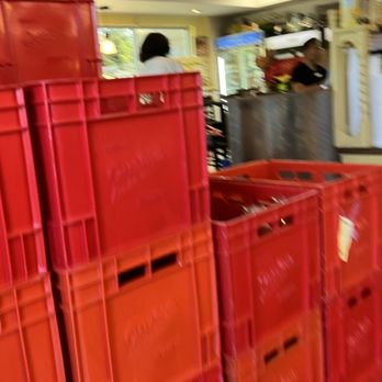 Avalon Dairy - a large stack of red crates - Ice Cream & Frozen Yogurt Near Me - Burnaby, British Columbia Avalon Dairy - a large stack of red crates - Ice Cream & Frozen Yogurt Near Me - Burnaby, British Columbia
