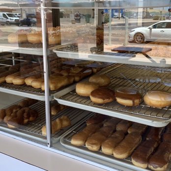 Teddy's Donuts - a display case full of doughnuts - Donuts Near Me - Blythe, California