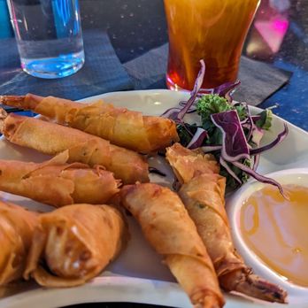 Cravin Thai - Shrimp spring rolls Thai ice tea - Thai Near Me - Hamburg, New Jersey