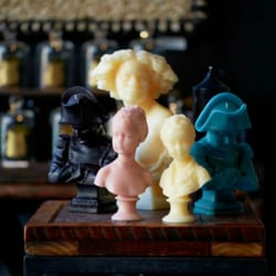Becker Minty - Cire Trudon candles and wax busts