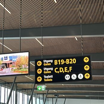 Bergen Lufthavn - C-F gates are to the right of security - Airports Near Me - Bergen, 12 Bergen Lufthavn - C-F gates are to the right of security - Airports Near Me - Bergen, 12