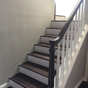 Carpet Impression Corp - white risers on stairs to the upstairs - looks like a brand new home! (replaced tired and worn carpet on the stairs) - Carpeting Near Me - Artesia, California Carpet Impression Corp - white risers on stairs to the upstairs - looks like a brand new home! (replaced tired and worn carpet on the stairs) - Carpeting Near Me - Artesia, California