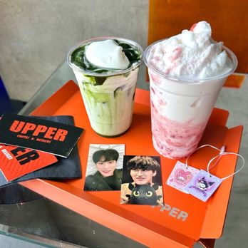 Cafe Upper - Matcha Einspanner, Strawberry Yogurt Smoothie - Cafes Near Me - Los Angeles, California Cafe Upper - Matcha Einspanner, Strawberry Yogurt Smoothie - Cafes Near Me - Los Angeles, California