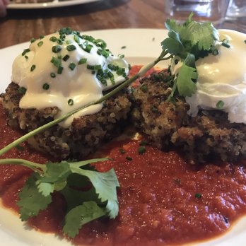 Beatrix - Quinoa Cakes w/ Poached Eggs - New American Near Me - Chicago, Illinois