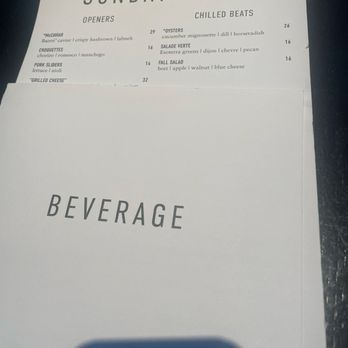 Sunday Vinyl - Menu - Wine Bars Near Me - Denver, Colorado