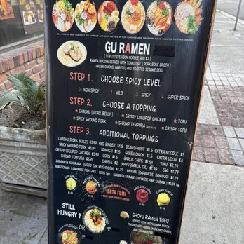 Gu Ramen Taps & Tapas LONG BEACH - Menu - Ramen Near Me - Long Beach, California