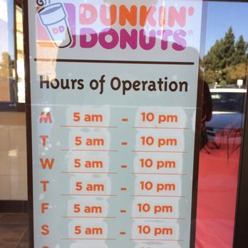 Dunkin' - Hours - Donuts Near Me - Fremont, California