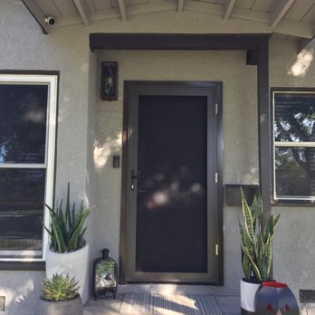 Screenmobile - CRL screen in bronze for the front door. It's modern, sleek, and bulletproof. It's worth every penny and we absolutely love it! - Door Sales/Installation Near Me - Los Alamitos, California Screenmobile - CRL screen in bronze for the front door. It's modern, sleek, and bulletproof. It's worth every penny and we absolutely love it! - Door Sales/Installation Near Me - Los Alamitos, California