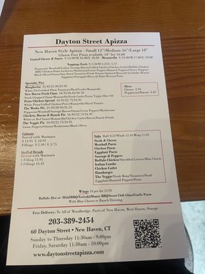Menu photo 4 Dayton Street Apizza New Haven, CT Menu photo 4 Dayton Street Apizza New Haven, CT
