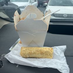 Emperor's Kitchen - Combination Szechuan fried rice and order of egg rolls